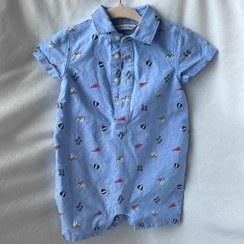 Boys Janie and Jack Bulldog Outfit